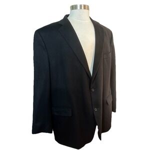 Pavone Mens 50R 100% Cashmere Blazer Sport Coat Suit Jacket Classic 2 Button